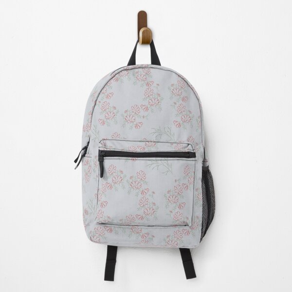 Item preview, Feminine and Elegant Pink Flowers on Gray Background Seamless Pattern designed and sold by InchDesign-shop.