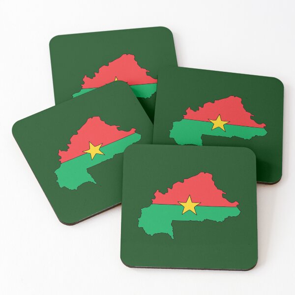 Item preview, Burkina Faso Country Shape Flag designed and sold by Rachael Taylor.