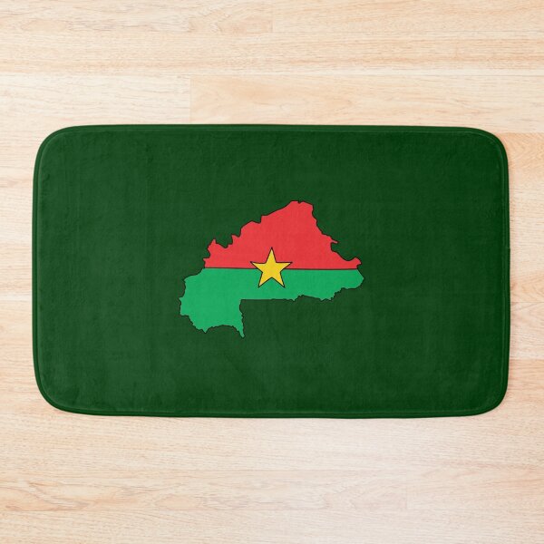 Item preview, Burkina Faso Country Shape Flag designed and sold by Rachael Taylor.