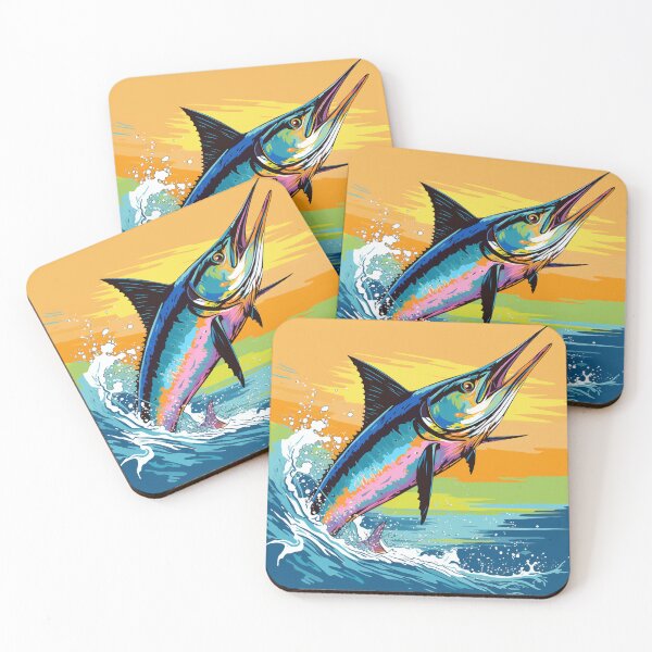 Item preview, Marlin Fish Cartoon Pop Art 2 designed and sold by AstroRisq.