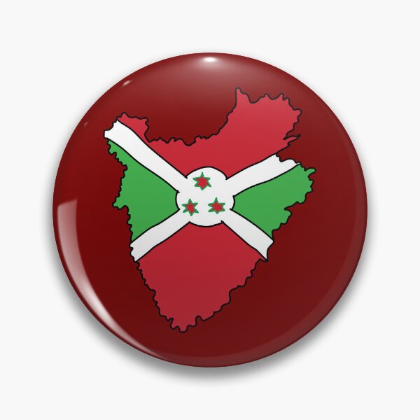 Item preview, Burundi country shape flag designed and sold by Rachael Taylor.