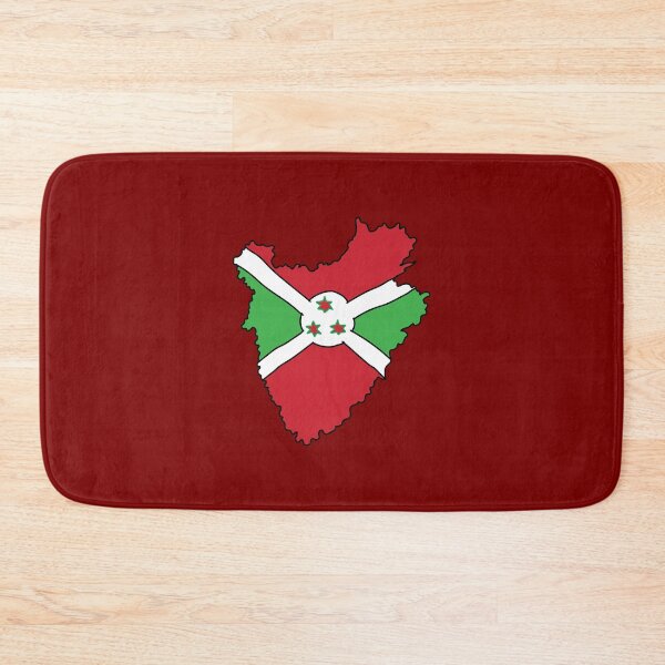 Item preview, Burundi country shape flag designed and sold by Rachael Taylor.