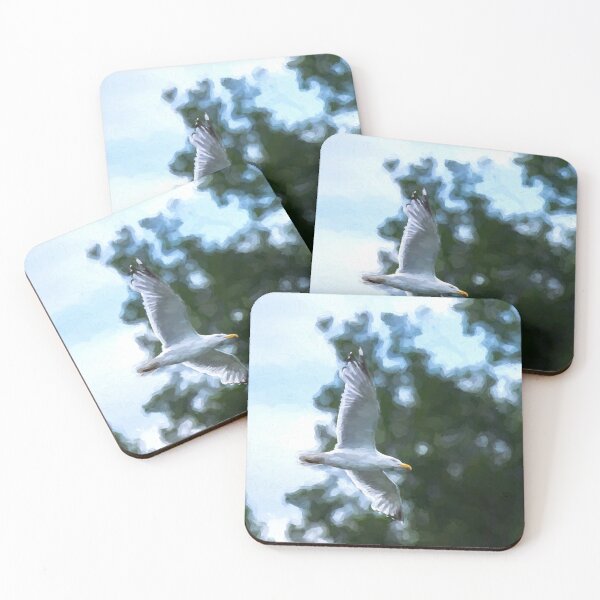 Item preview, Digital illustration of a Herring Gull in flight. designed and sold by RobThorley.