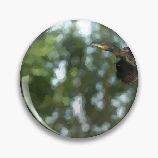 Item preview, Digital illustration of a Cormorant, Phalacrocorax carbo flying. designed and sold by RobThorley.