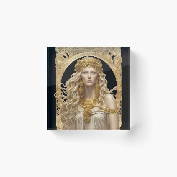 Item preview, Demeter the goddess Greek mythology myth art drawing design designed and sold by TheLocoShop.