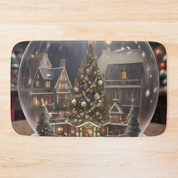 Item preview, Christmas tree in a victorian village in a snowglobe designed and sold by Feebleeona.