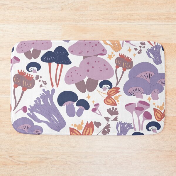 Item preview, Magical Colorful Mushrooms Forest designed and sold by aneladesigns.