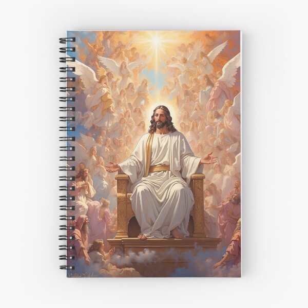 Artikelvorschau, Engel Jesus im Himmel, christliche Kunst für Geschenke - Jesus entworfen und verkauft von HeavenArtStudio.