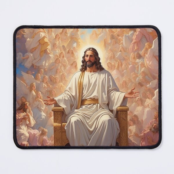 Item preview, Angel Jesus in Heaven, Christian Art for Gifts - Jesus designed and sold by HeavenArtStudio.