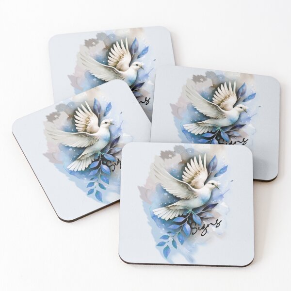 Item preview, Love Bird Blue Graphic Design Peace designed and sold by Cute & Sassy Custom Gifting Boutiques.