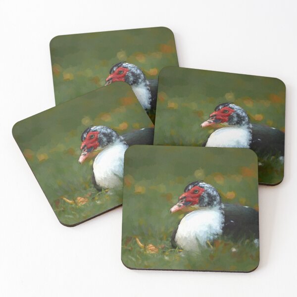 Item preview, Digital oil painting of a Muscovy duck. designed and sold by RobThorley.