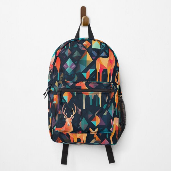 Item preview, Colorful geometric pattern of forest animals designed and sold by CiniAi.
