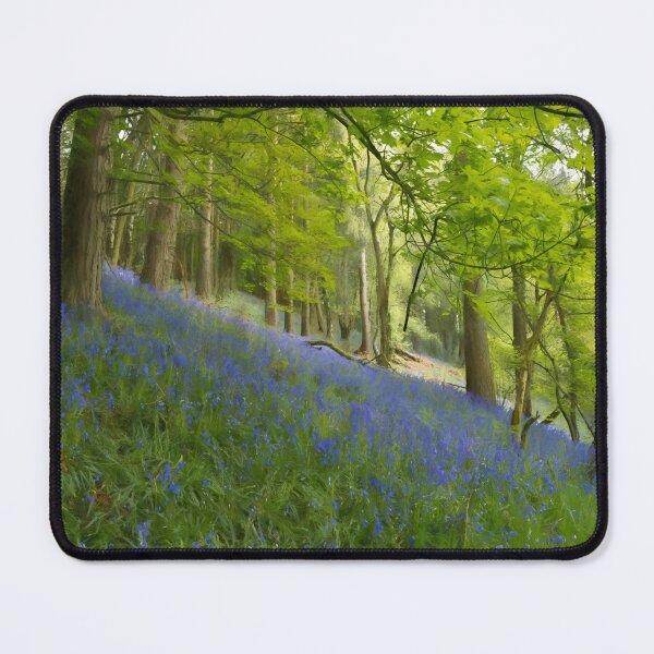 Item preview, A digital oil painting of woodland bluebell flowers. designed and sold by RobThorley.