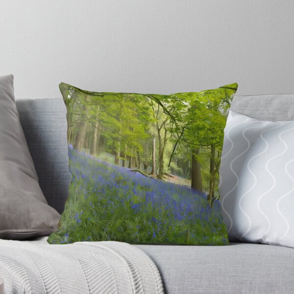 Item preview, A digital oil painting of woodland bluebell flowers. designed and sold by RobThorley.