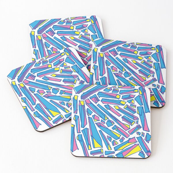 Item preview, Crystal Geometrical Pillars CMYK designed and sold by suttonbelyea.