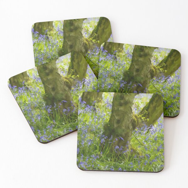 Item preview, A digital oil painting of woodland bluebell flowers. designed and sold by RobThorley.