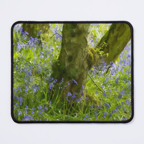 Item preview, A digital oil painting of woodland bluebell flowers. designed and sold by RobThorley.