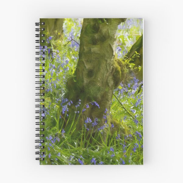 Item preview, A digital oil painting of woodland bluebell flowers. designed and sold by RobThorley.