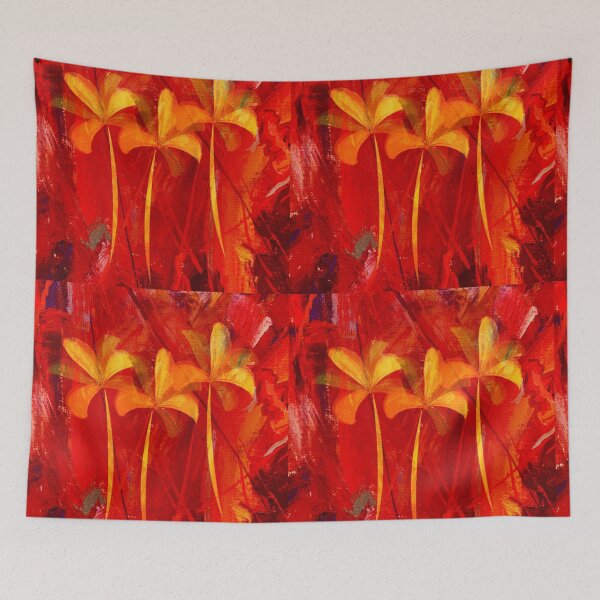 Item preview, Abstract Red Lilies designed and sold by technotext.
