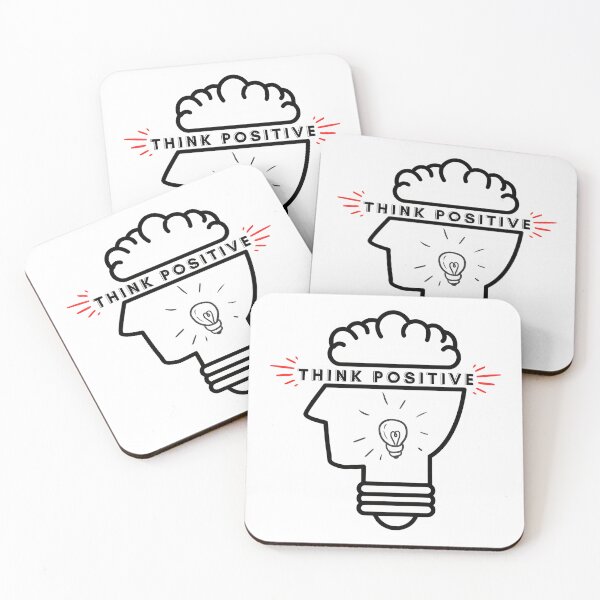 Item preview, think positive premium design t-shirt designed and sold by Rizteeshop.