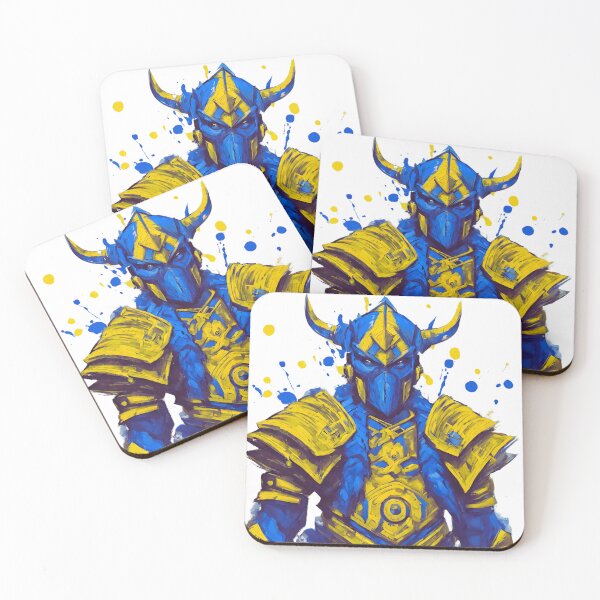 Item preview, Blue and yellow warrior designed and sold by Cehe.