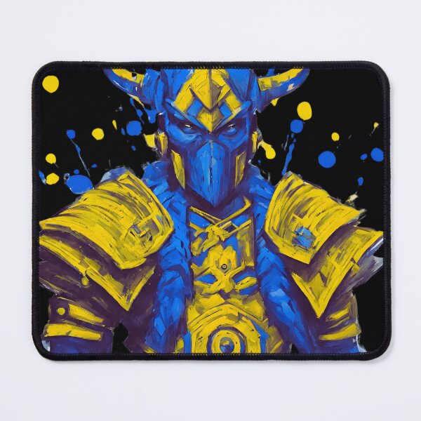 Item preview, Blue and yellow warrior designed and sold by Cehe.