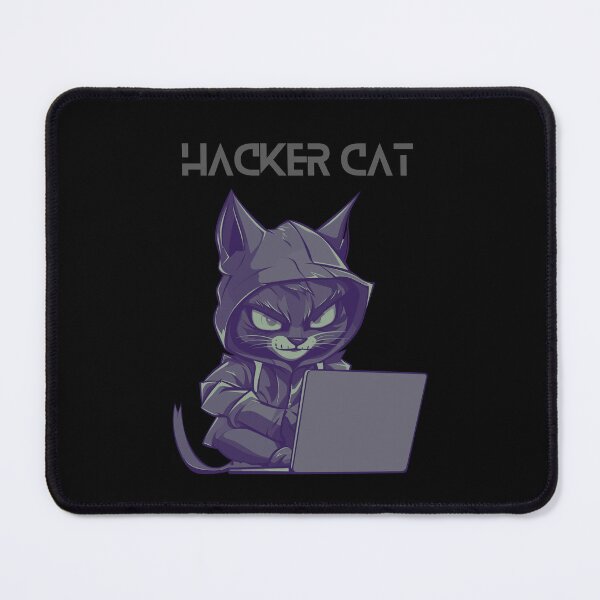 Item preview, Hacker cat designed and sold by MotionWaves.