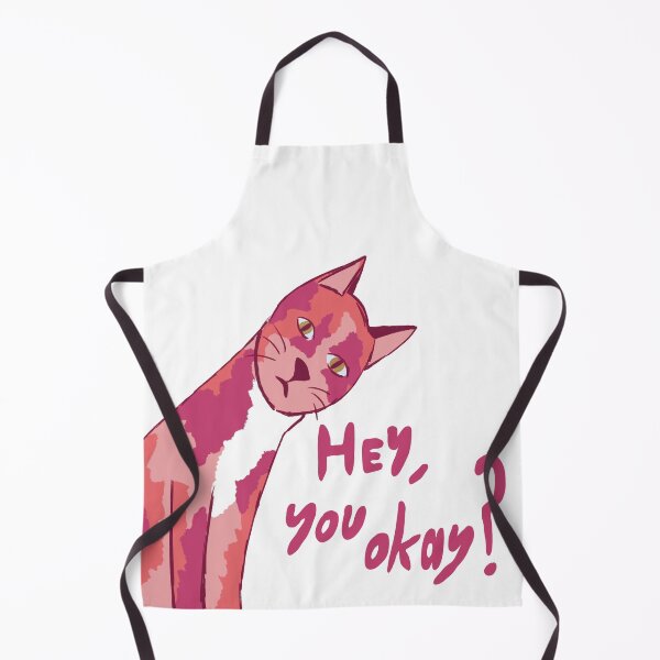 Item preview, Concerned Pink Cat designed and sold by Lavender Fox Studio.