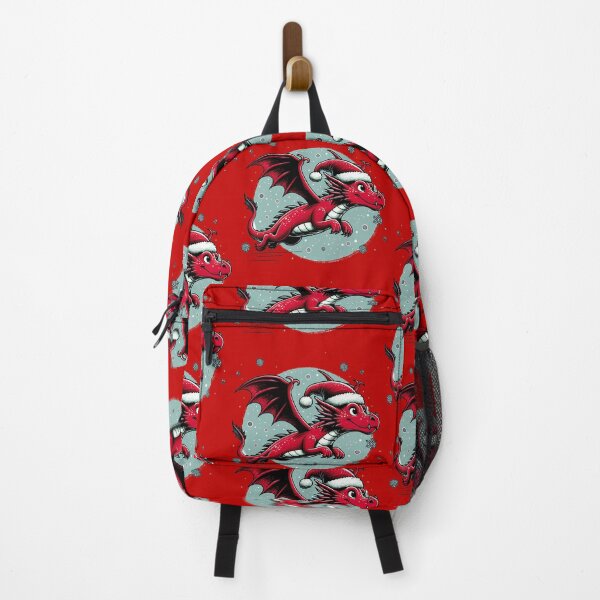 Item preview, Flying Dragon in Santa Hat designed and sold by PickledjoArt.