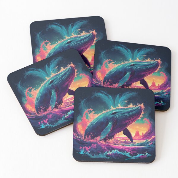 Item preview, Whale Neon Art designed and sold by AstroRisq.
