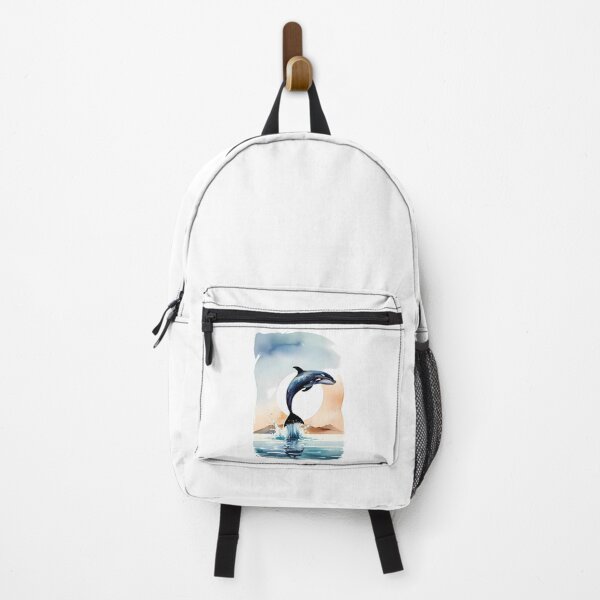 Item preview, A whale jumped out of the ocean against the backdrop of the sun designed and sold by BikeRelaxStudio.