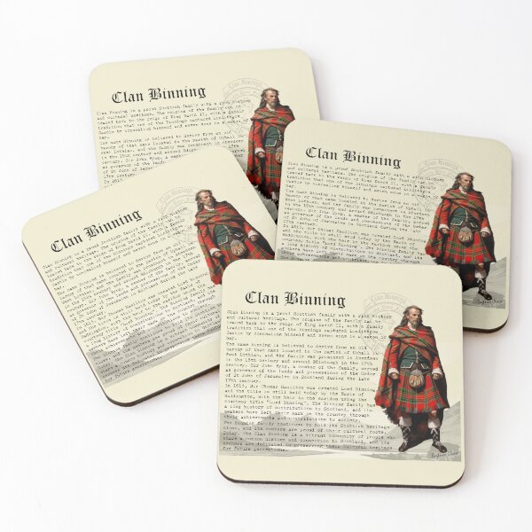Item preview, Clan Binning Scottish History  designed and sold by BagTown Clans.