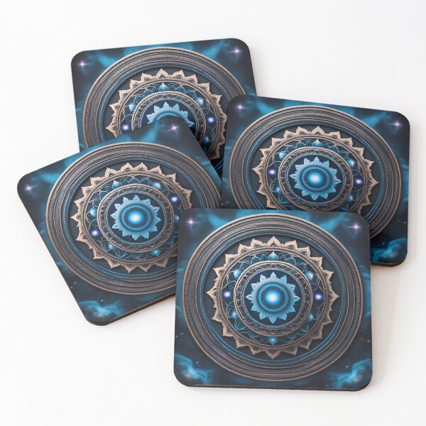 Item preview, Tranquility Mandala Blue Galaxy Art designed and sold by SpiritualManda.