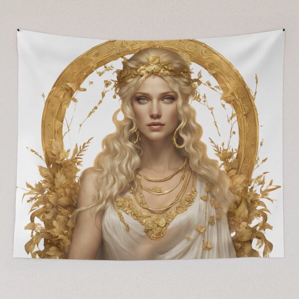 Item preview, Demeter the goddess Greek mythology myth art drawing design designed and sold by TheLocoShop.