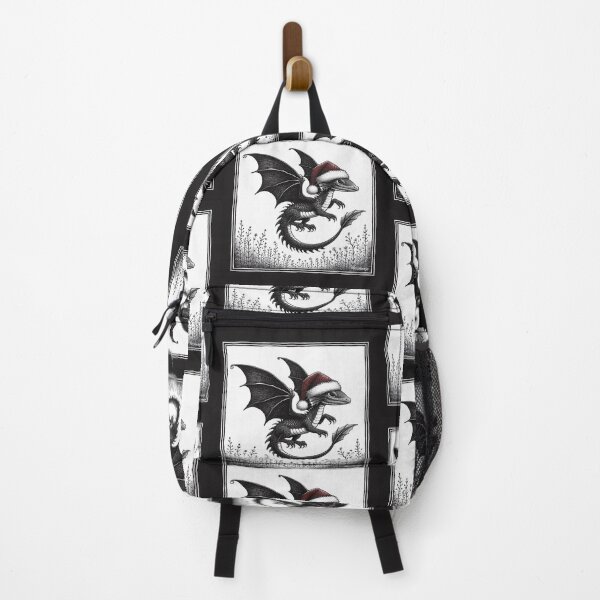 Item preview, Illustration of a Dragon in Santa Hat designed and sold by PickledjoArt.