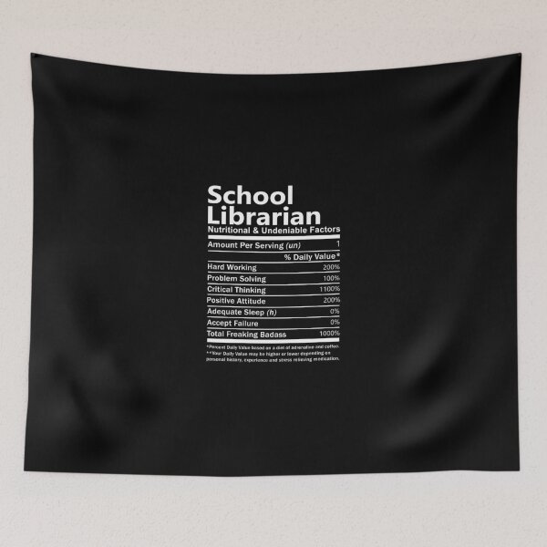 Item preview, School Librarian - Nutritional And Undeniable Factors designed and sold by alphatinost.