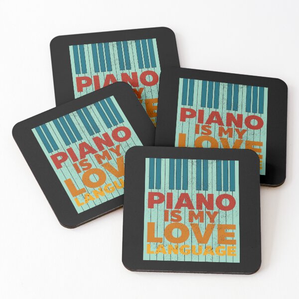Item preview, Piano Is My Love Language, Piano’s key with vintage colors and texture designed and sold by CJansuebsri.