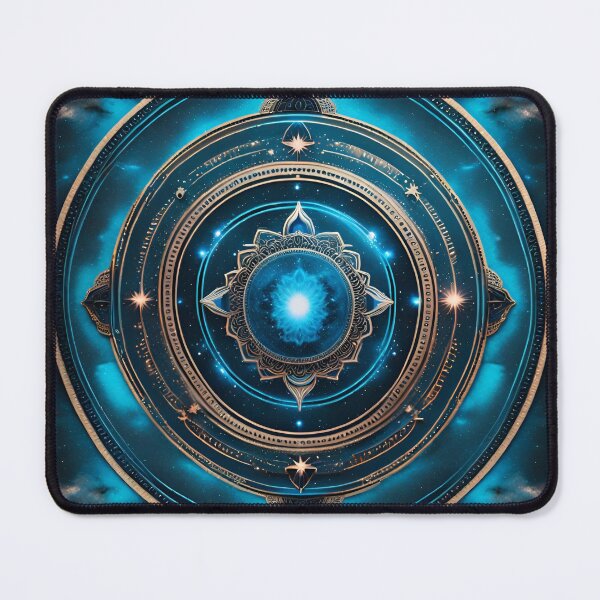 Item preview, Tranquil Galactic Blue Mandala designed and sold by SpiritualManda.
