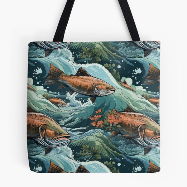 Item preview, Salmon: The Great Migration designed and sold by KellerApparelCo.