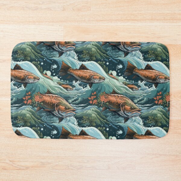 Item preview, Salmon: The Great Migration designed and sold by KellerApparelCo.