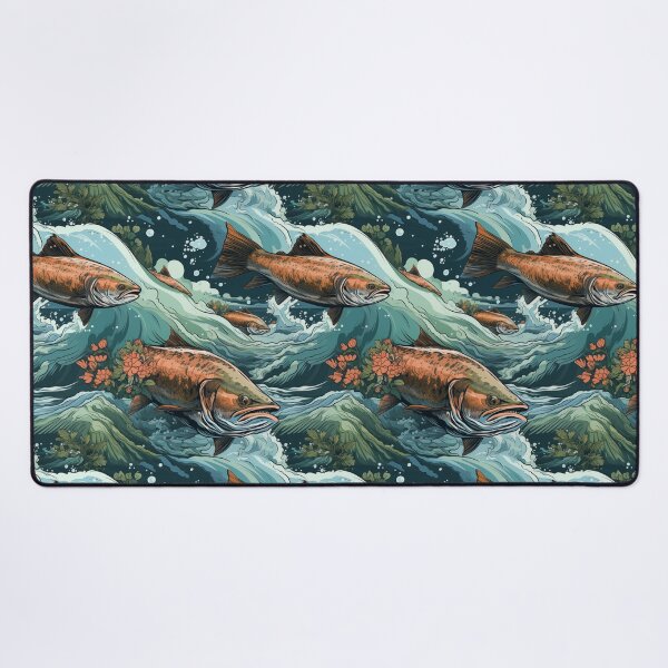 Item preview, Salmon: The Great Migration designed and sold by KellerApparelCo.