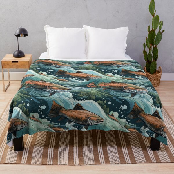 Item preview, Salmon: The Great Migration designed and sold by KellerApparelCo.