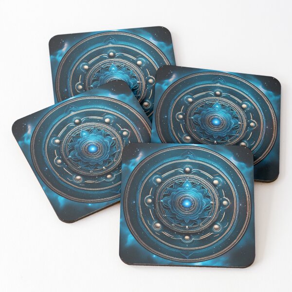 Item preview, Galactic Tranquility Blue Mandala Art designed and sold by SpiritualManda.