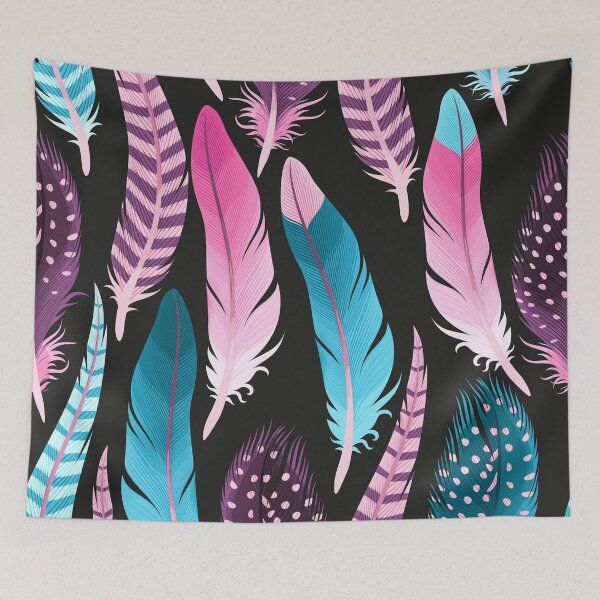 Artikelvorschau, Modern Boho Chic Feathers Pattern entworfen und verkauft von stylebytara.