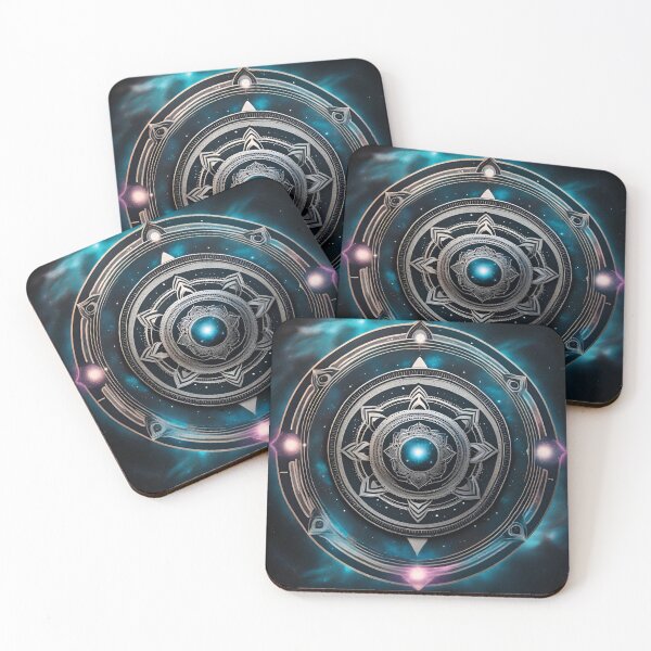 Item preview, Silver Cosmic Tranquility Mandala Art designed and sold by SpiritualManda.