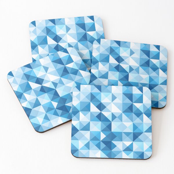 Item preview, Geometric Monochromatic Blue Pattern designed and sold by panchiTWO.