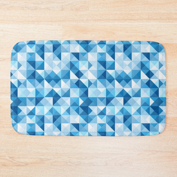 Item preview, Geometric Monochromatic Blue Pattern designed and sold by panchiTWO.