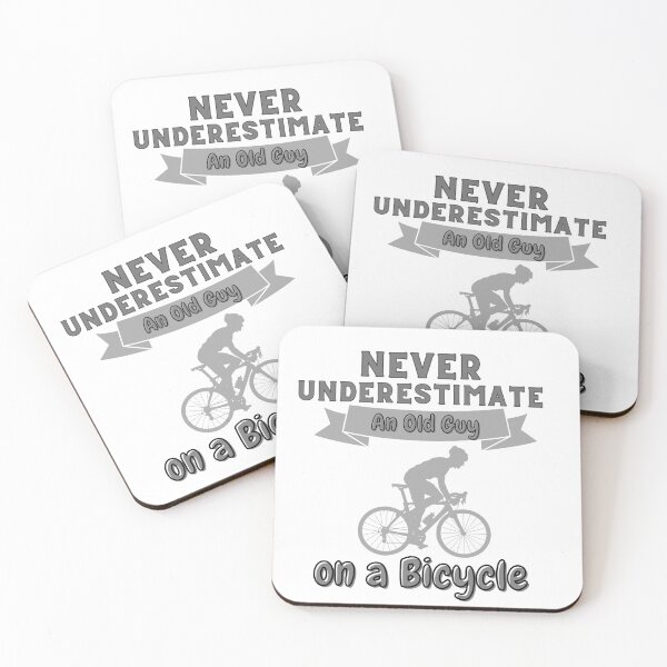 Item preview, Never Underestimate An Old Guy on a Bicycle  designed and sold by Creativedsigna.