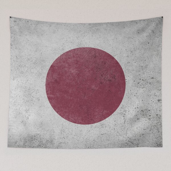 Item preview, Distressed, Old, Faded & Worn Flag of Japan (日の丸 - Hinomaru) designed and sold by STUDIO-72.
