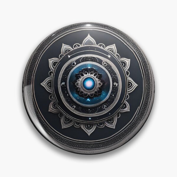 Item preview, Silver Galactic Tranquility Mandala Art designed and sold by SpiritualManda.